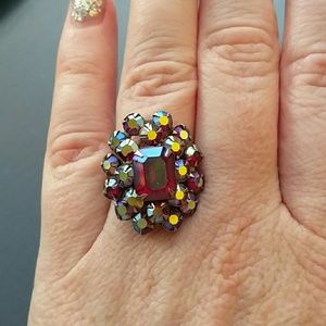 Ruby ab vintage stretch ring
